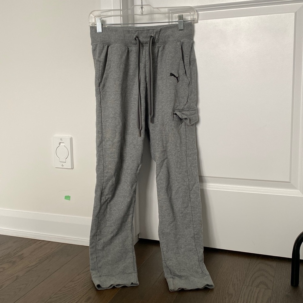 Puma grey joggers size small